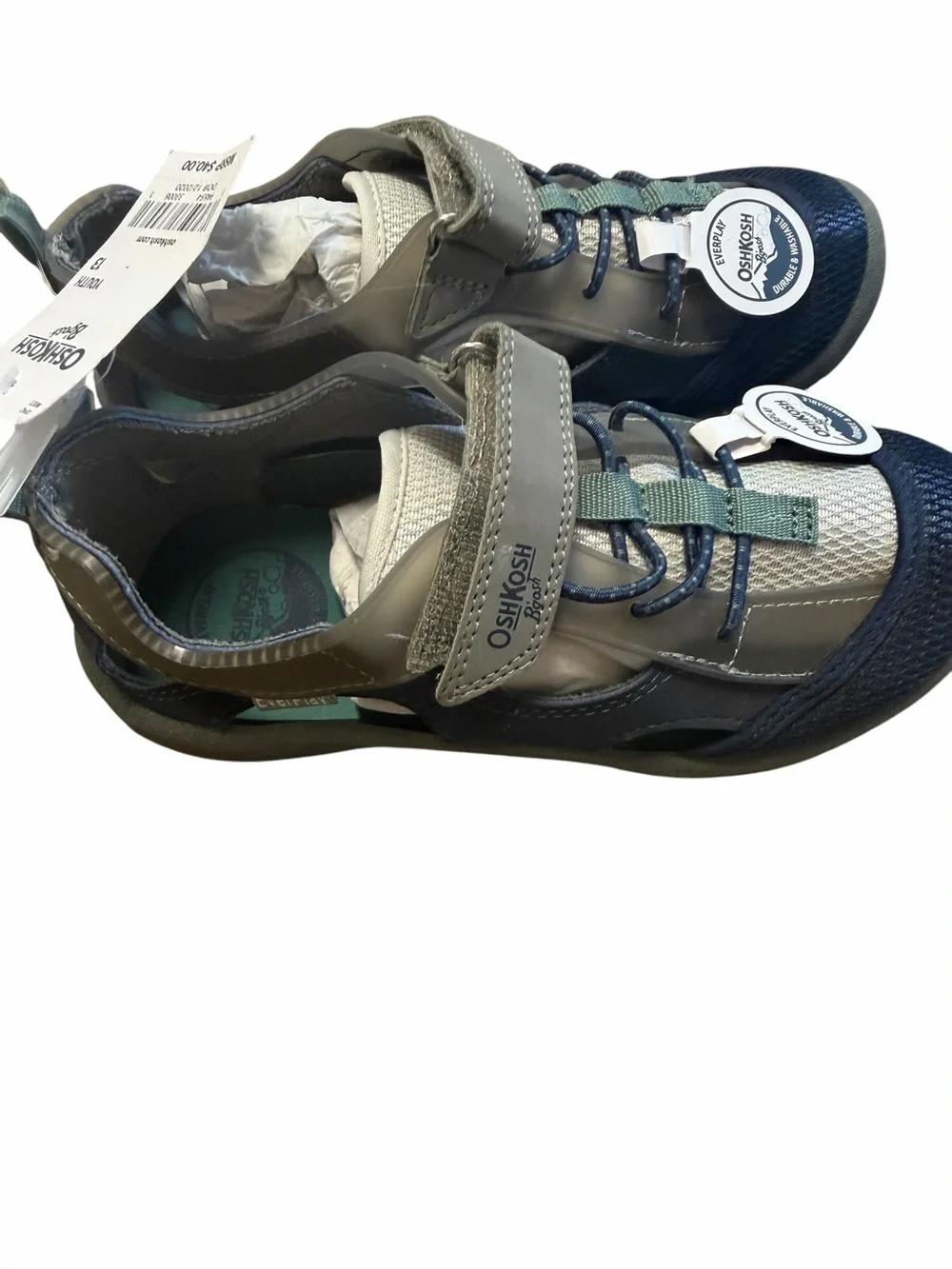 OshKosh B’gosh Topaz EverPlay Water Sandals Youth Size 13 NWT